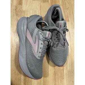Brooks Adrenaline GTS 24 Lace Up Sneakers Shoes Gray Pink Women's Size 8.5